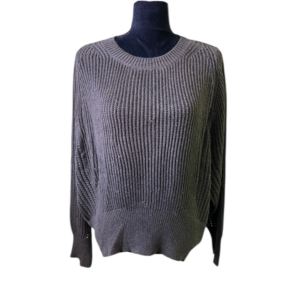CJLA‎ Womens Dark Chocolate Brown Oversized Sweater Wool Blend Small